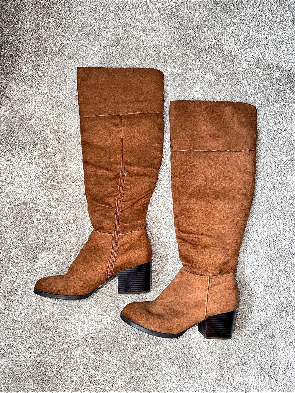 Brown Heeled Tall Boots